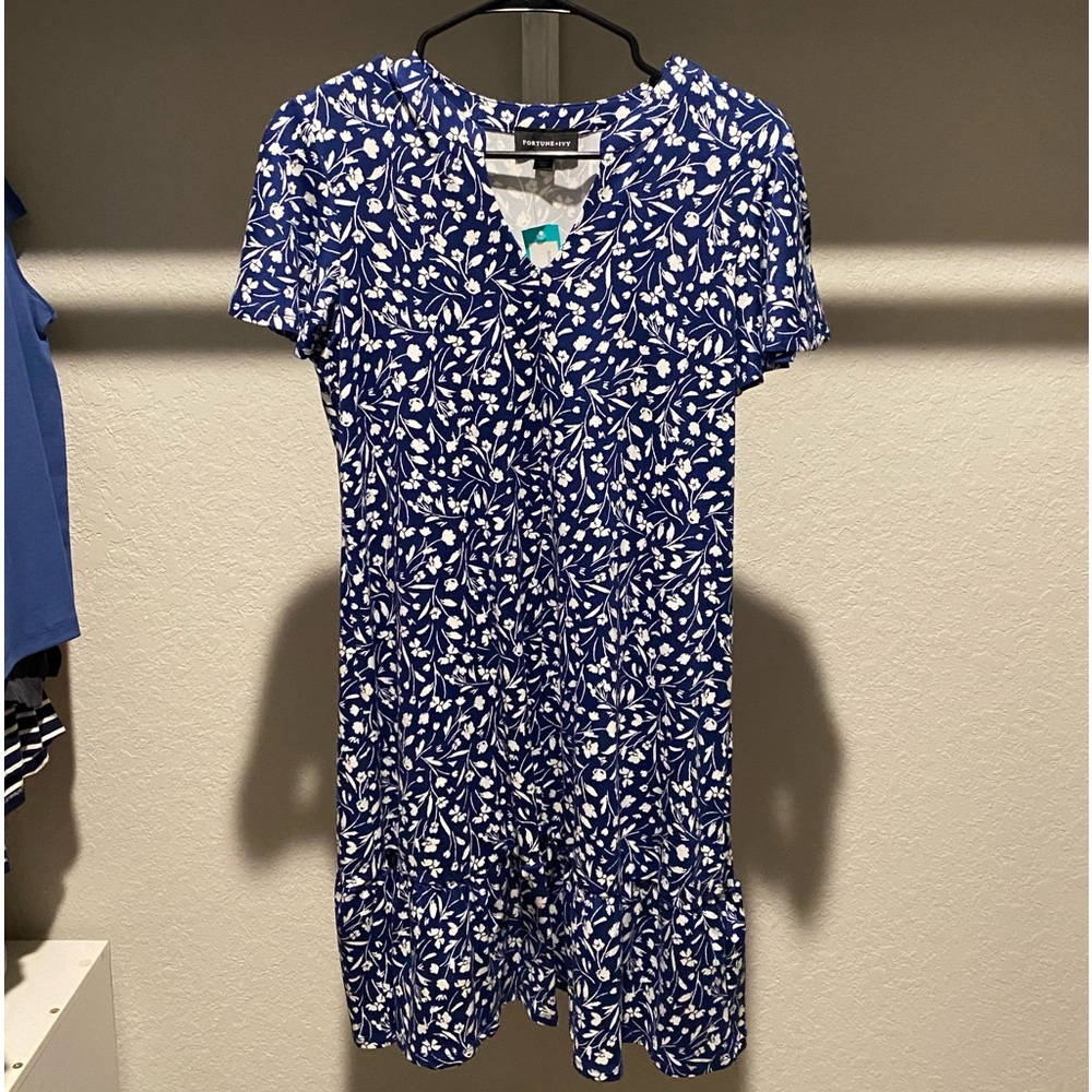 NWT FORTUNE & IVY Stitch Fix Jule Knit Dress Sz L - Picture 5 of 7